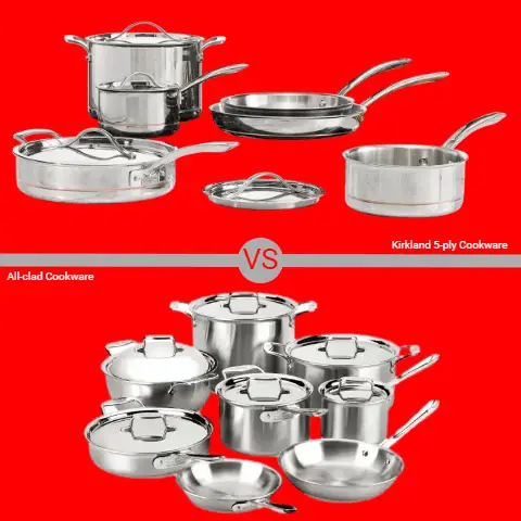 Kirkland 5-ply Cookware vs All-Clad