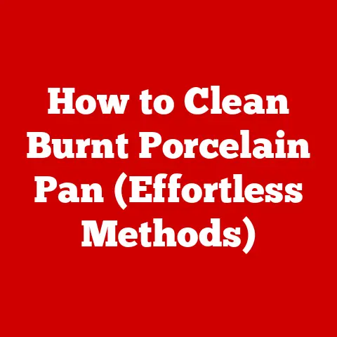 How to Clean Burnt Porcelain Pan (Effortless Methods)
